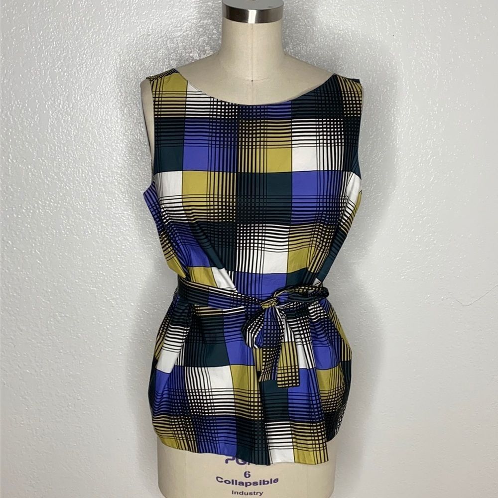 MARNI geometric print vintage retro 60s style top